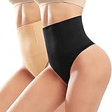 Tuopuda Shapewear Damen Bauchweg Unterhose Mieder String Tanga Slip Miederhose...