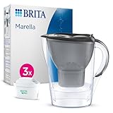 BRITA Wasserfilter Kanne Marella graphit (2,4l) inkl. 3x MAXTRA PRO All-in-1...