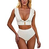 NHNKB Bikini Damen Set Sommerkleid Damen Bikini Damen Uhr 91 Badeanzüge up Women Set...