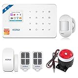 Alarmanlage Haus, GSM 2.4GHz WiFi Alarmanlage Schrillalarm Sirene Fensteralarm/Türalarm...