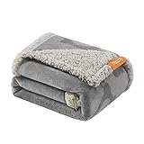 Feandrea wasserdichte Hundedecke, Sherpa Fleece Haustier Decke für Miniaturhunde und...