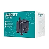 AQPET Flow 450 Tauchpumpe für Aquarien mit einstellbarer Durchflussmenge max. 450 l/h