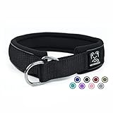 Weich Neopren Gepolstert Hundehalsband (4cm Breite) Reflektierend Hund Halsband...