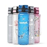 bumpli® Kinder Trinkflasche mit Weltraum-Motiv - auslaufsicher & Kohlensäure...