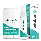 ODABAN Antitranspirant Set | Deo Stick plus Spray gegen Schwitzen | Anti...