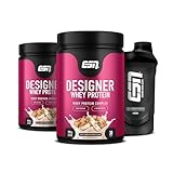 ESN, 2 x Designer Whey Protein Pulver, 908g Dose, White Cookies & Cream + Gratis ESN...