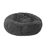 Aoresac Hundebett Donut Hundebett Weiches und Flauschiges Haustierbett, XS-3XL...