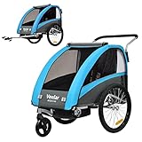 Tiggo VS 2 in 1 Kinderanhänger Fahrradanhänger Anhänger mit Buggy Set +...