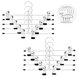 VFANDV Hosenbügel Klemmbügel,Metall Hosenbügel Kleiderbügel Metall...