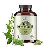 BIONUTRA® Brennnessel Kapseln Bio (270 x 500 mg), deutsche Herstellung, 4-Monatspackung,...