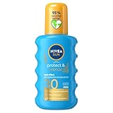 Nivea SUN Protect & Bronze Sonnenspray (200 ml), Bräunungslotion Spray mit...