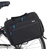 YBAG Commuter - Nachhaltige Fahrradtasche Laptop - Gepäckträgertasche für Büro mit 4...