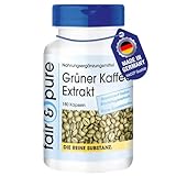 Fair & Pure® - Grüner Kaffee Extrakt 500mg - 180 Kapseln - hochdosiert mit 45%...