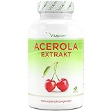 Acerola Kapseln - Natürliches Vitamin C - 365 Kapseln für 12 Monate – Premium:...