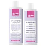 Shampoo zum Entgilben & Pflege zum Entgilben ohne Sulfate oder Silikon | Iniya Silver...