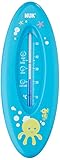 NUK Badethermometer für sicheres Baden, natürliche Messflüssigkeit aus Rapsöl, Made in...