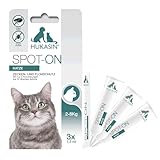 Hukasin® Spot On Katze - Zecken- und Floh Schutz - langanhaltender Zeckenschutz...