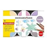Eberhard Faber 578604 - Fingerfarben-Set für Kinder mit 6 pastelligen Farben,...