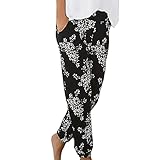 unilarinna Damen Pant Lange Trousers Haremshose Schlupfhose Strandhose Sommer...