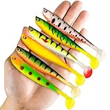 AMZfishing® Angry Tom 6 Stück 13cm Gummifische Set | Angeln Gummifische |...