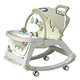 Baby Bouncer mit Rädern, für Baby 0-36 Monate,0 bis 30 kg,Abnehmbar Babywippe Für...