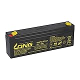 12V 2,2Ah Long WP2.2-12 VDs Akku AGM Blei Batterie 2,1Ah 2,3Ah Alarmanlage