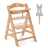 Hauck Kinder Hochstuhl Alpha+ - Mitwachsender Holz Babystuhl (FSC zertifiziert),...