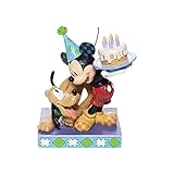 Disney Traditions Pluto and Mickey Birthday Figurine