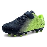 JABASIC Kids Firm Ground Fußballschuhe Jungen Mädchen Sportliche Fußballschuh...