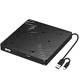 LMEN Externes CD Laufwerk Extern mit USB 3.0 DVD für Laptop PC Computer Tragbar...