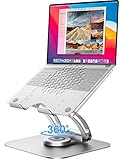 Laptop Ständer mit 360° Drehbarer Basis, Ergonomisch Laptopständer...