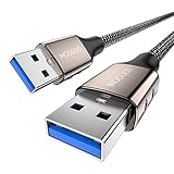 MOGOOD USB 3.0 Kabel (1M), Super Speed Kabel A Stecker auf A Stecker, Übertragungsraten...