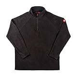 Engelbert Strauss Herren Fleecepullover Troyer dryplexx Micro, Farbe:schwarz, Größe:XL