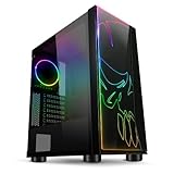 SPIRIT OF GAMER - Ghost ONE - PC Gamer ATX/MATX Gehäuse - Gehärtetes Glas...