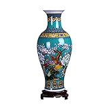 ufengke Jingdezhen Große Fishtail Keramik Bodenvase,Blumenvase,Handgefertigte...