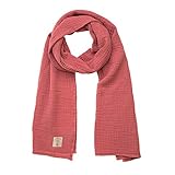 Lässig 1531007611 Muslin Nursing Scarf 64 x 210 cm rosewood, rosa, 250 g