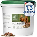 wildtier liebe TESTURTEIL SEHR GUT 01/24 Eichhörnchenfutter 5kg für Eichhörnchen &...