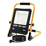 NAIZY LED Baustrahler Arbeitsleuchte 100W 8500LM LED Fluter Floodlight mit 3M...