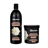 Tahe Blumin Pack XXL Shampoo 1000 ml + Maske Aktivkohle und Kamelien-Extrakt, 700 ml,...