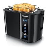 Arendo - Touch Toaster 2 Scheiben Edelstahl - Touchpanel - digital Display Restzeitanzeige...