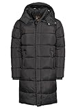 Superdry Herren Ripstop Longline Puffer Jacket Jacke, Schwarz Raster, Large