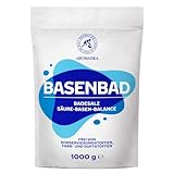 Basenbad 1000g - Basisches Bad - Alkaline bath - Basisches Badesalz - Fußbad - Bad für...