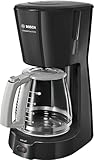 Bosch Filterkaffeemaschine CompactClass Extra TKA3A033, Aromaschutz-Glaskanne 1,25 L, für...