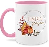 Tasse Tassen 325ml - Halloween - Pumpkin Season | Kürbiszeit | Herbstzeit | Kürbissaison...