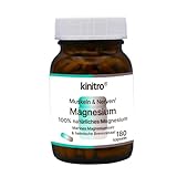 KINITRO Magnesium Nahrungsergänzungsmittel mit 100% natürlichem Magnesium nur...