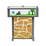 AntHouse - Natürliche Ameisenfarm aus Sand | 3D T Kit 15x15x1,5cm Grau| Inklusive Ameisen