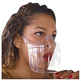 Transparent Offene Gesichtsvisier, Klar Half Face Shield, Plastik...