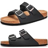 Torotto Herren Pantoletten Leder Unisex-Erwachsene Sandalen Hausschuhe...