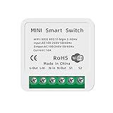 Smart Switch Smart WiFi Schalter Lichtschalter Relais Modul Fernbedienung mit...