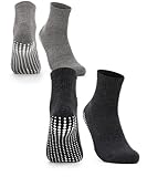 Occulto Herren Stoppersocken 2-4er Pack (Modell: Andi) 2 Paar - Schwarz Grau...